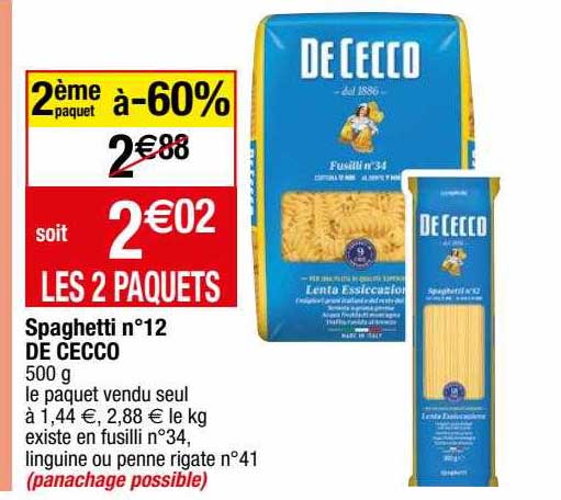 spaghetti n°2 de cecco