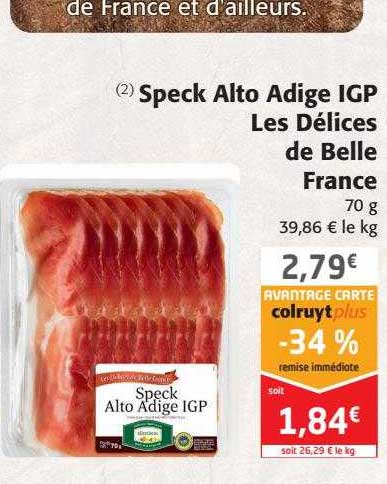 speck alto adige igp les délices de belle france