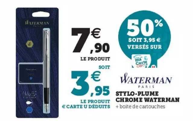 stylo-plume chrome waterman