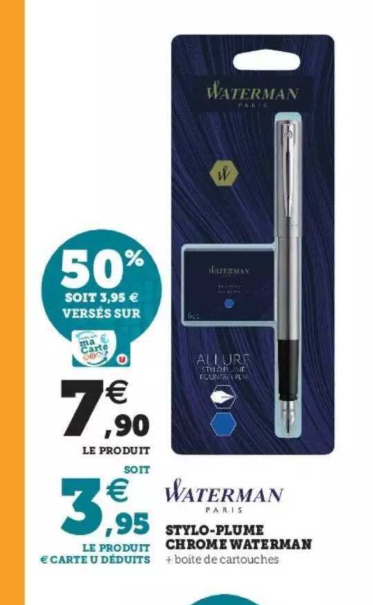 stylo-plume chrome waterman