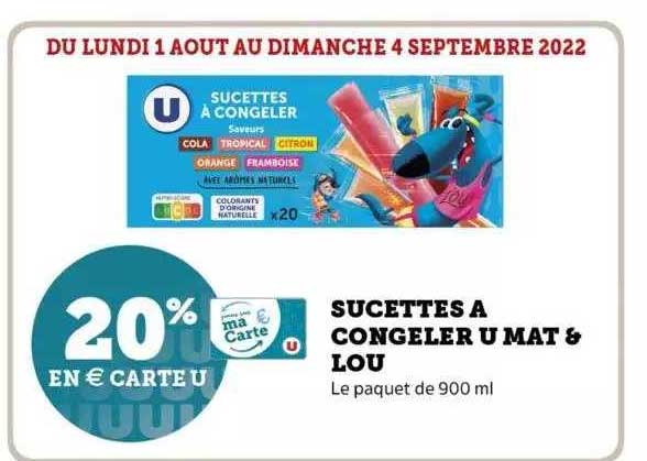 sucettes à congeler u mat & lou