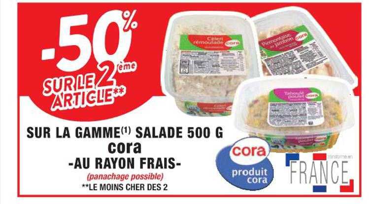 Sur La Gamme Salade Cora Au Rayon Frais