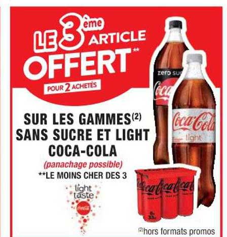 Sur Les Gammes Sans Sucre Et Light Coca-cola