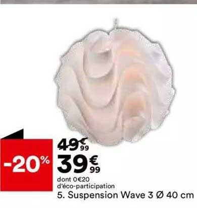 Suspension Wave 3 ø 40 Cm