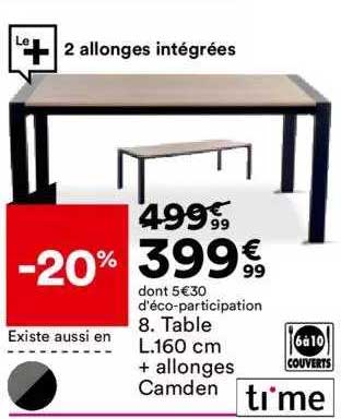 Table + Allonges Camden