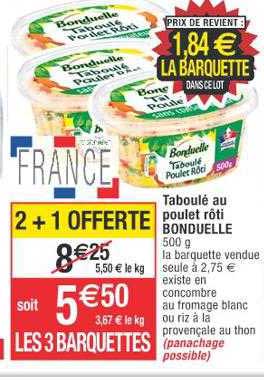 Taboulé Au Poulet Rôti Bonduelle