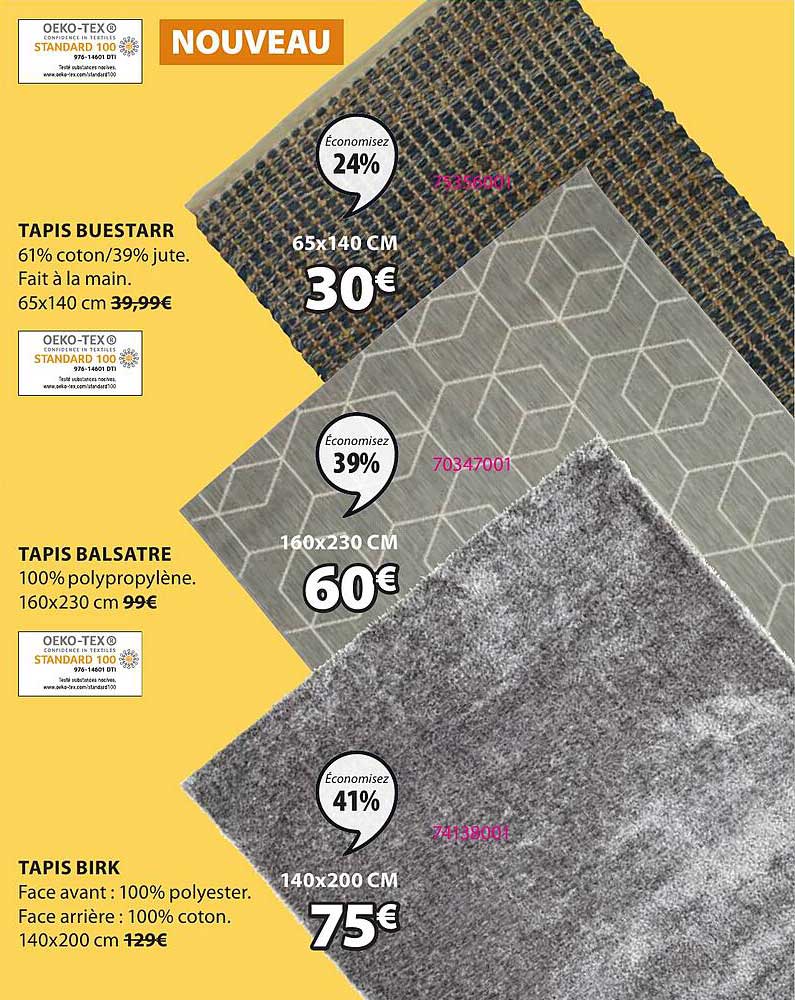 tapis buestarr, tapis balsatre, tapis birk