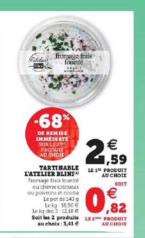 tartinable l'atelier blini