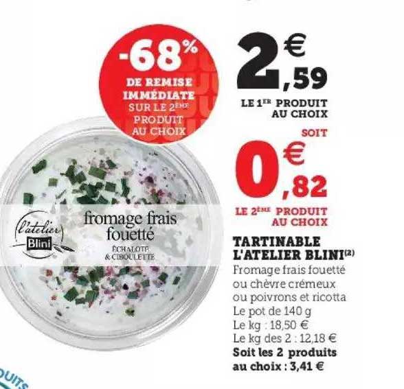 tartinable l'atelier blini