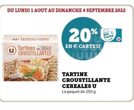 tartine croustillante céréales u