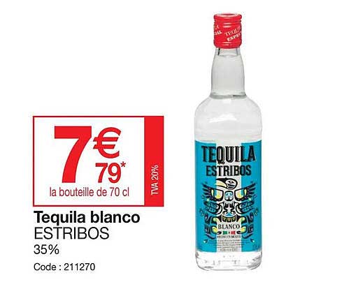 tequila blanco estribos