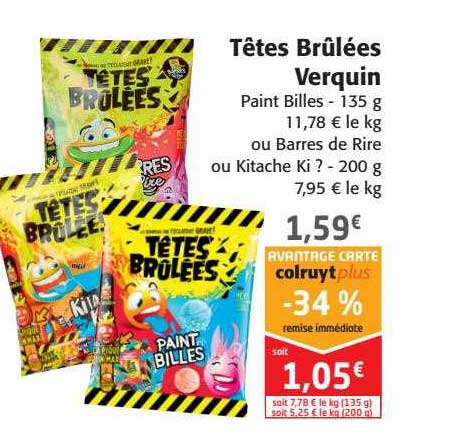 têtes brûlées verquin paint billes