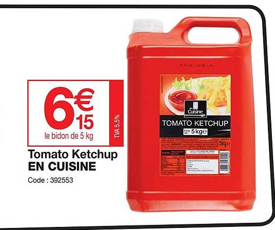 tomato ketchup en cuisine