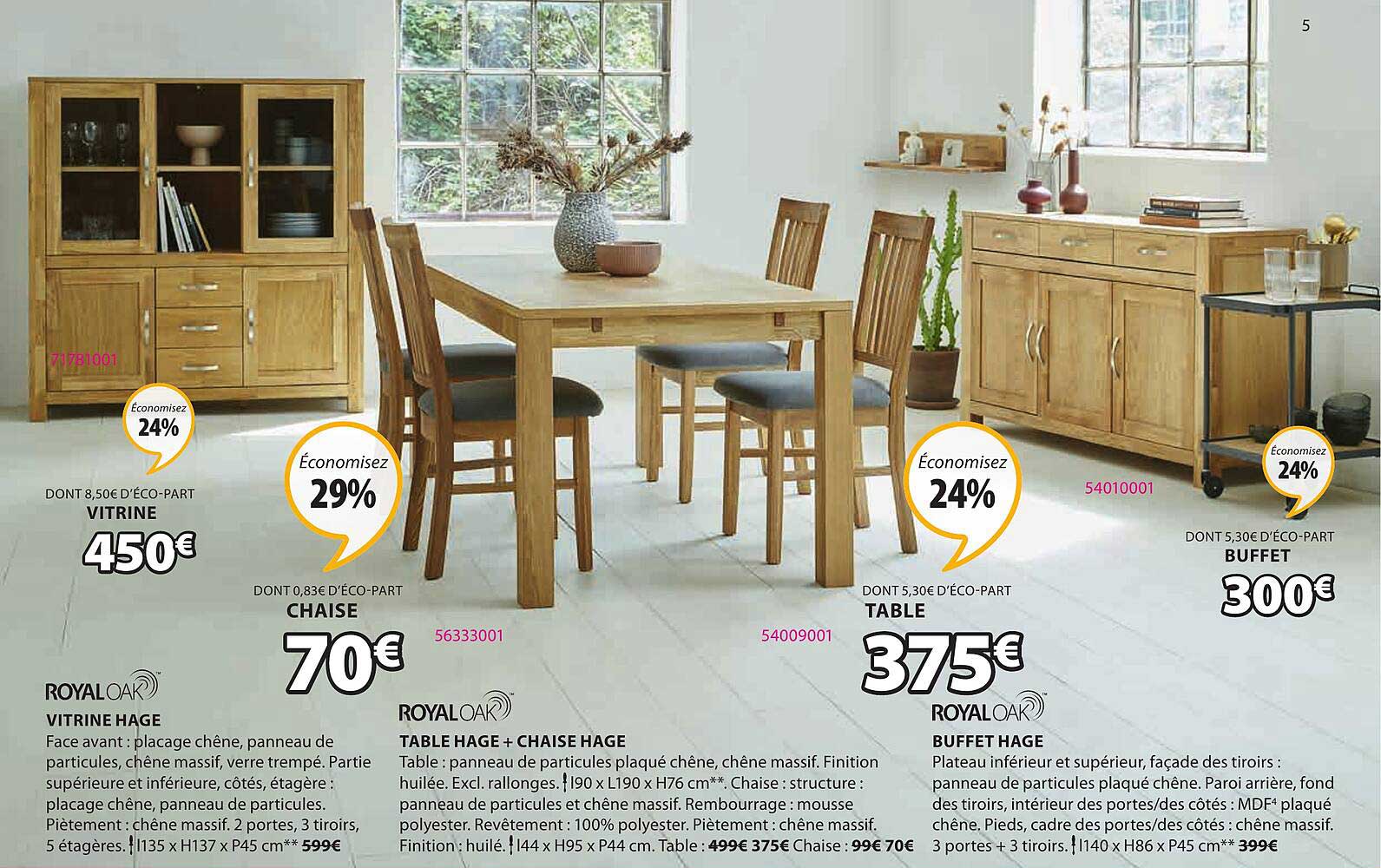 Vitrine, Chaise, Table, Buffet