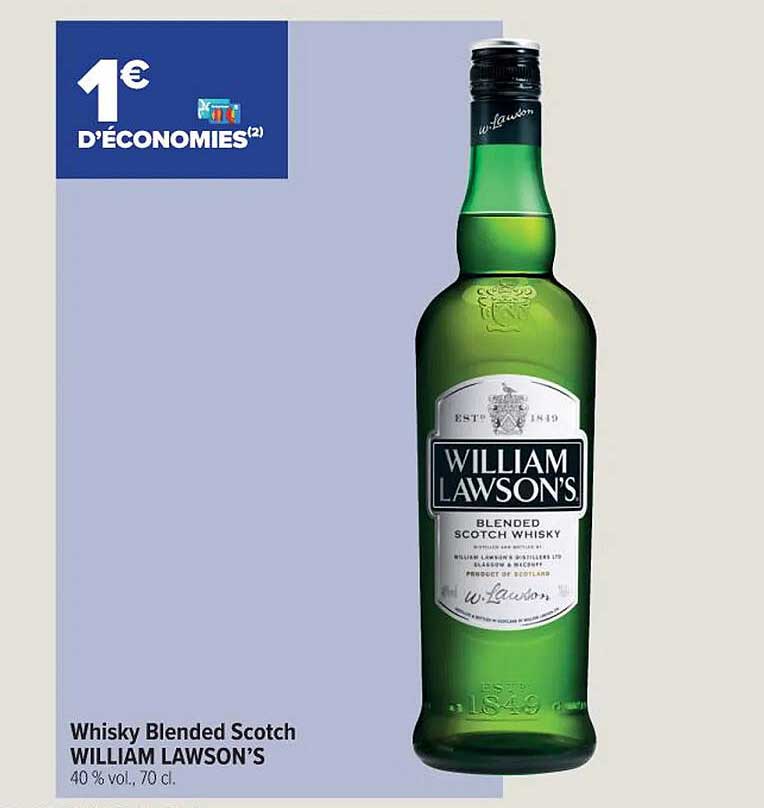 whisky blended scotch william lawson's