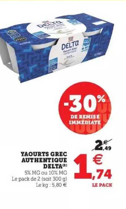 yaourts grec authentique delta