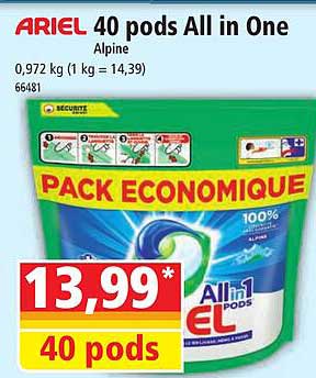 40 pods all in one alpine ariel