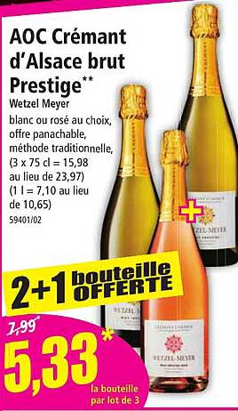 aoc crémant d'alsace brut prestige wetzel meyer