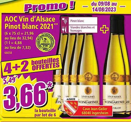 aoc vin d'alsace pinot blanc 2021