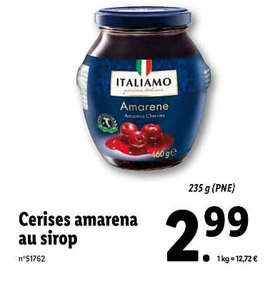 Cerises Amarena Au Sirop Italiamo