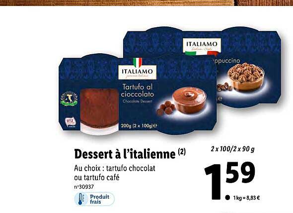 dessert à l'italienne italiamo