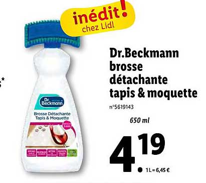 dr beckmann brosse détachante tapis & moquette