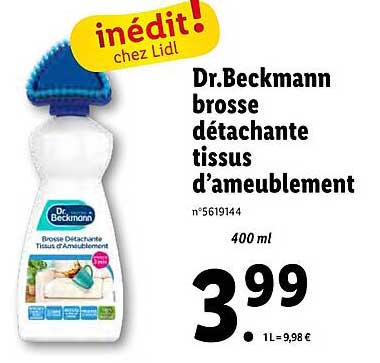 dr beckmann brosse détachante tissus d'ameublement