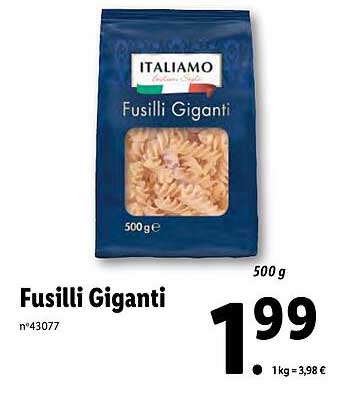 fusilli giganti italiamo