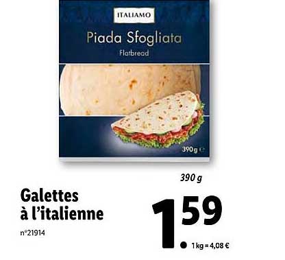 galettes à l'italienne italiamo