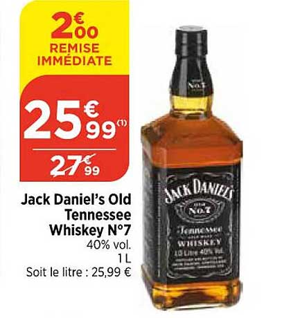 jack daniel's old tennessee whiskey n°7