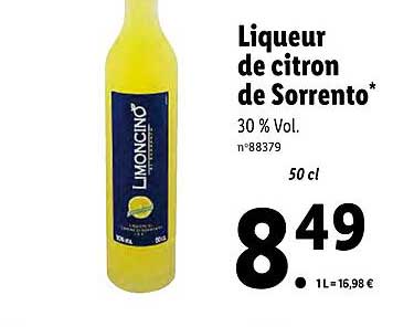 Liqueur De Citron De Sorrento