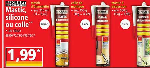 mastic, silicone ou colle kraft werkzeuge