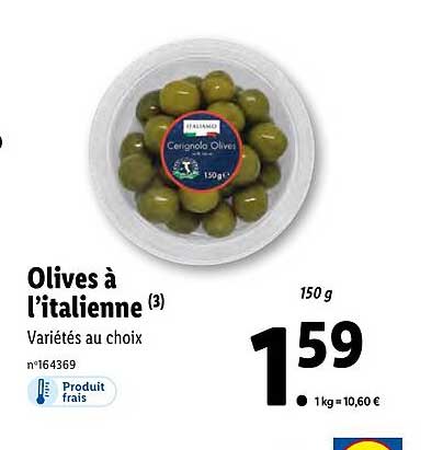 olives à l'italienne italiamo