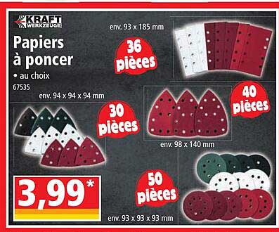 Papiers à Poncer Kraft Werkzeuge