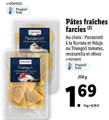 Pâtes Fraîches Farcies Italiamo