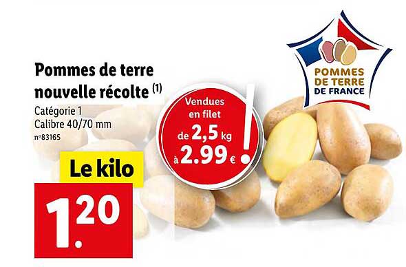 Pommes De Terre Nouvelle Récolte