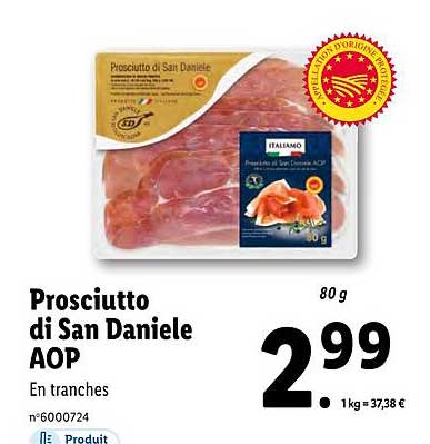 prosciutto di san daniele aop italiamo