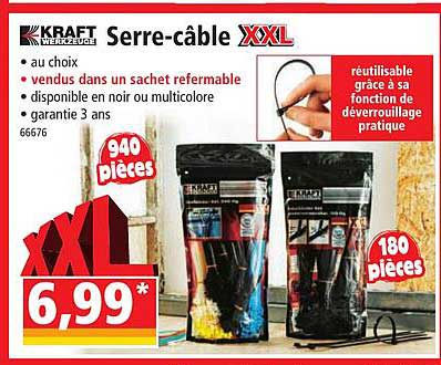 serre-câble xxl kraft werkzeuge
