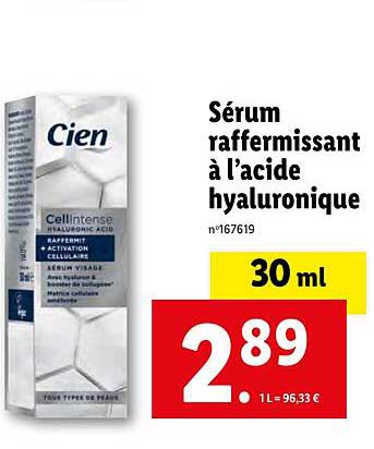 Sérum Raffermissant à L'acide Hyaluronique Cien