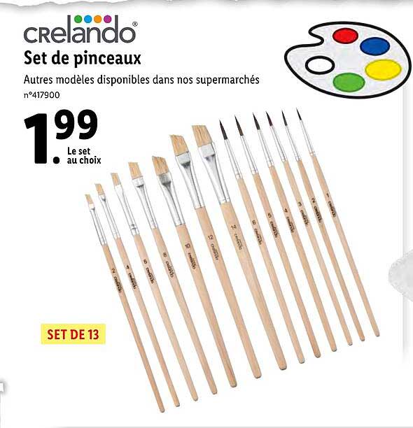 set de pinceaux crelando