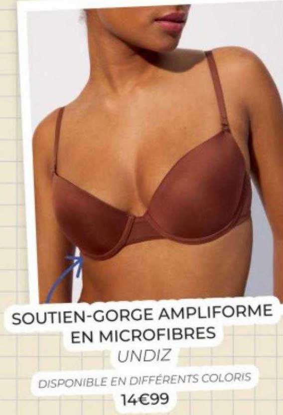 soutien-gorge ampliforme en microfibres undiz
