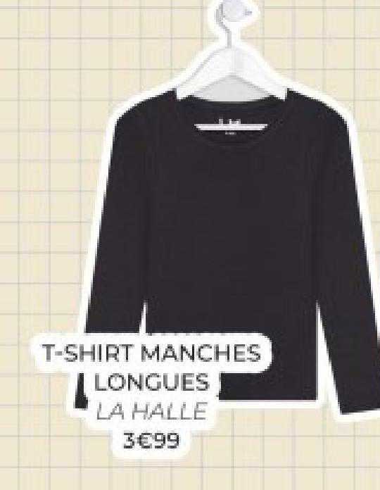 t-shirt manches longues la halle