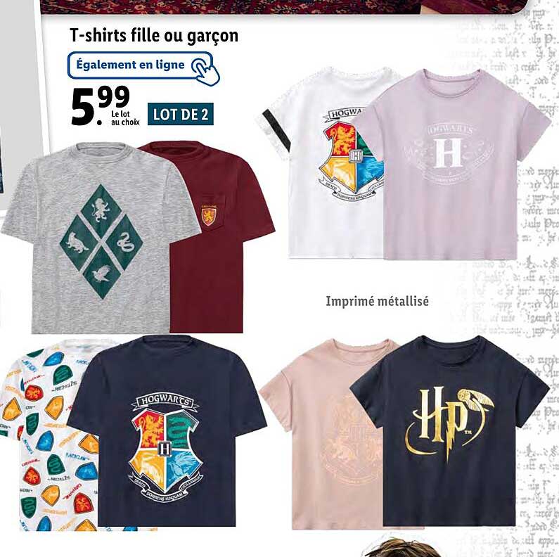 t-shirts fille ou garçon