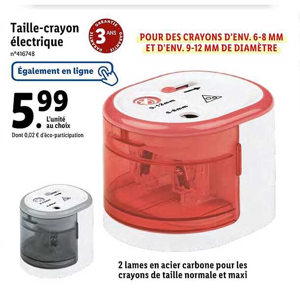 taille-crayon électrique
