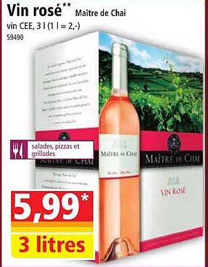vin rosé maître de chai