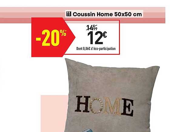 Coussin Home 50x50 Cm
