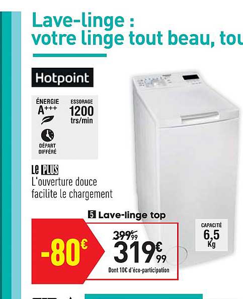 lave linge top