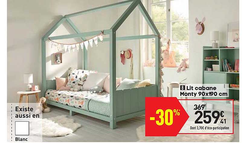 lit caban monty 90x190 cm