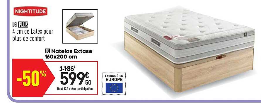 matelas extase 160x200 cm