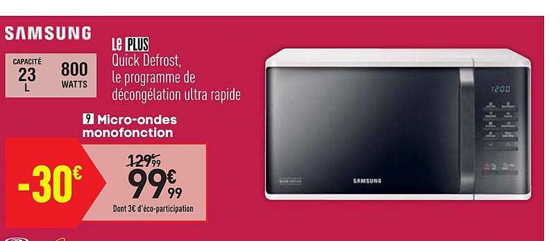 micro ondes monofonction